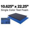 5S Supplies Tool Box Foam Insert 10.625in x 22.25in 1/2 Inch Thick Black TBF-1022-BLK